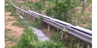 河南小伙菜地里建微型高铁走红